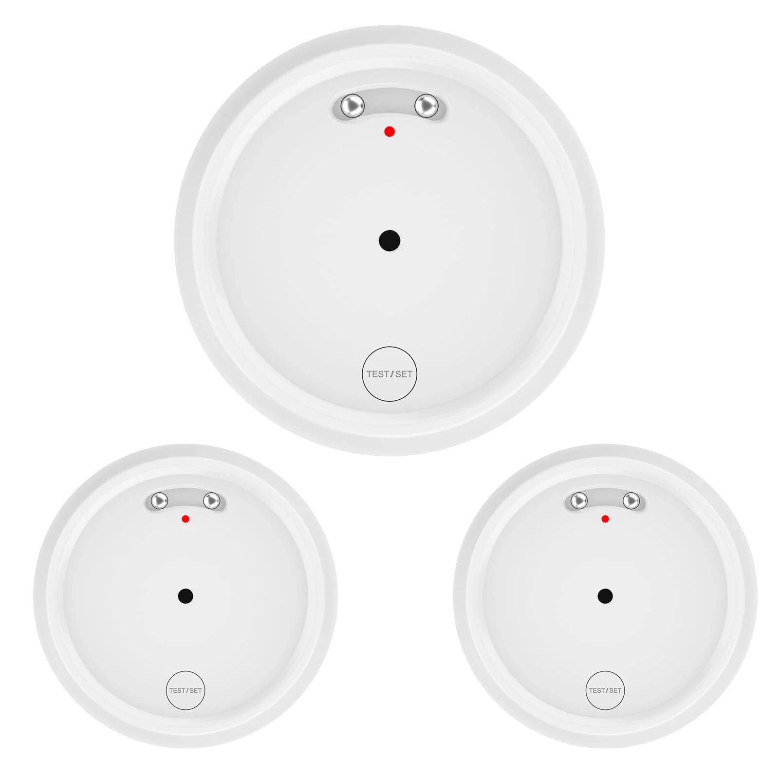 WIOONI 3Pack Wassermelder WLAN mit Batterie, IP66 Wassersensor, 80dB Wasseralarm Kompatibel mit Tuya/Smart Life App, Wasserwächter für Küchen, Bäder, Keller