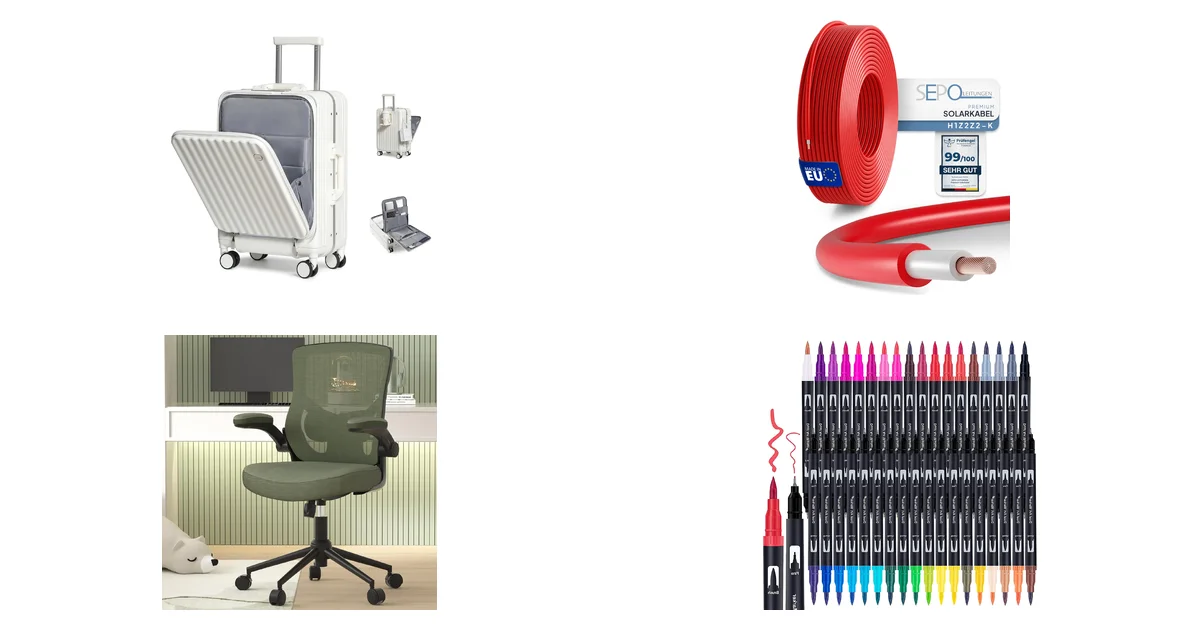 Sea choice Handgepäck Koffer Hartschalen aus PC Blitzangebot 06.07.2026 bei Amazon.de