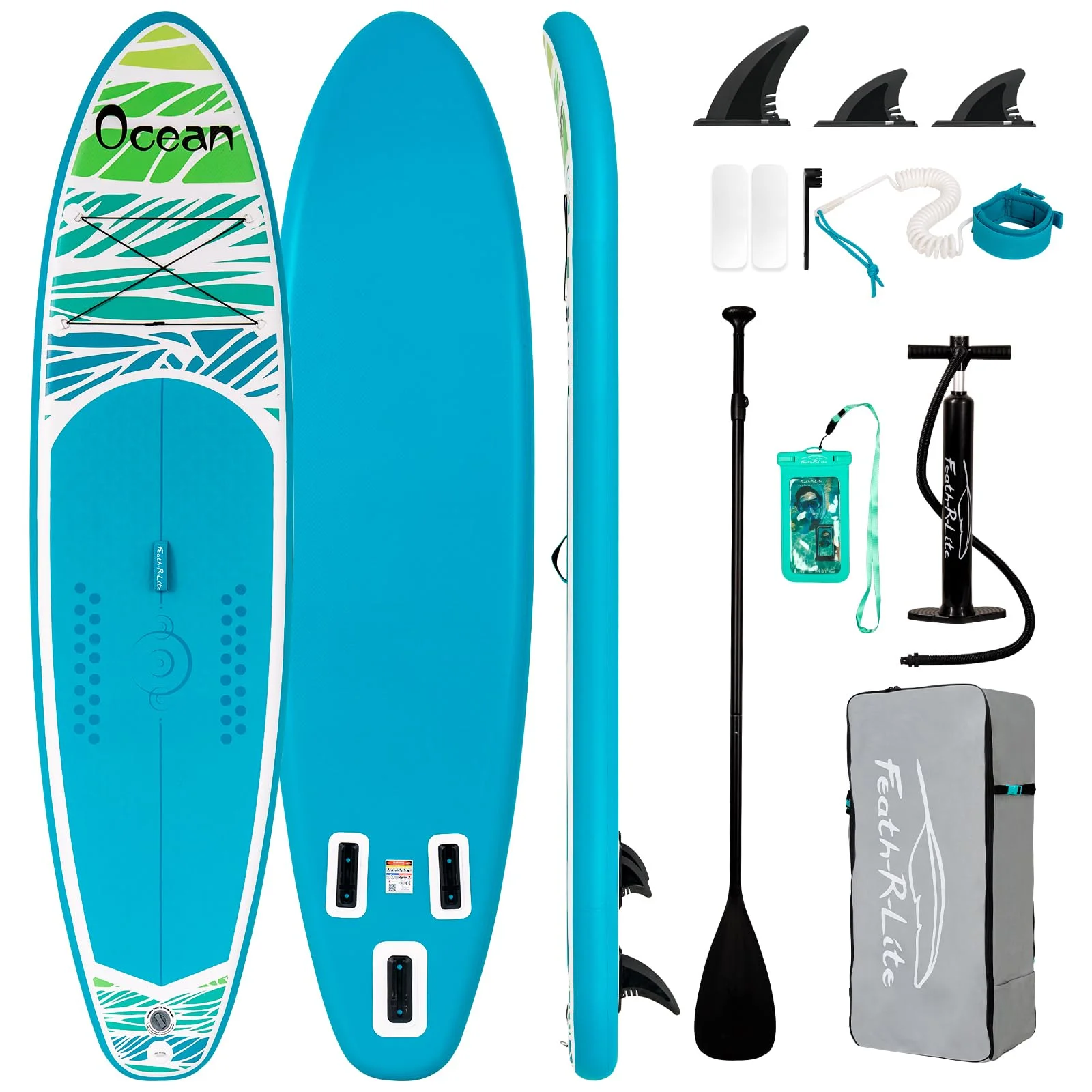 FunWater Stand Up Paddling Board 320 cm & 350 cm–SUP für 2 Personen/Familien,mit komplettem Zubehör,Doppellagiges PVC,anfängerfreundlich,Aufblasbares Paddle Board für Erwachsene & Einsteiger