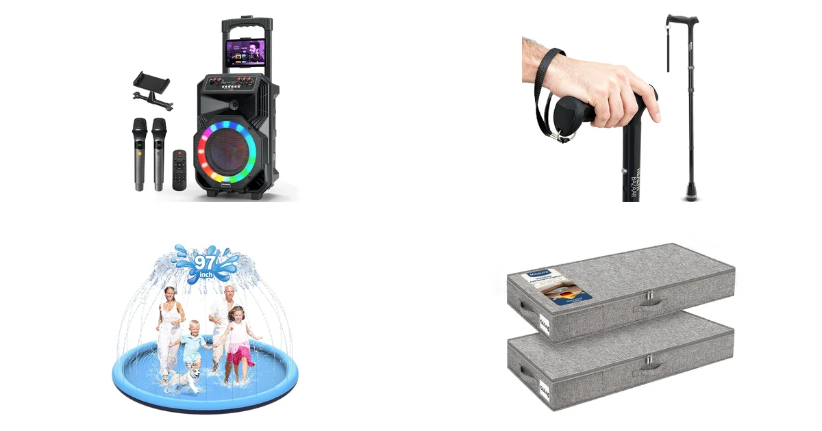 Amazon Blitzangebote am 07.07.2026: HUABAO Karaoke-Maschine mit 2 Mikrofonen und