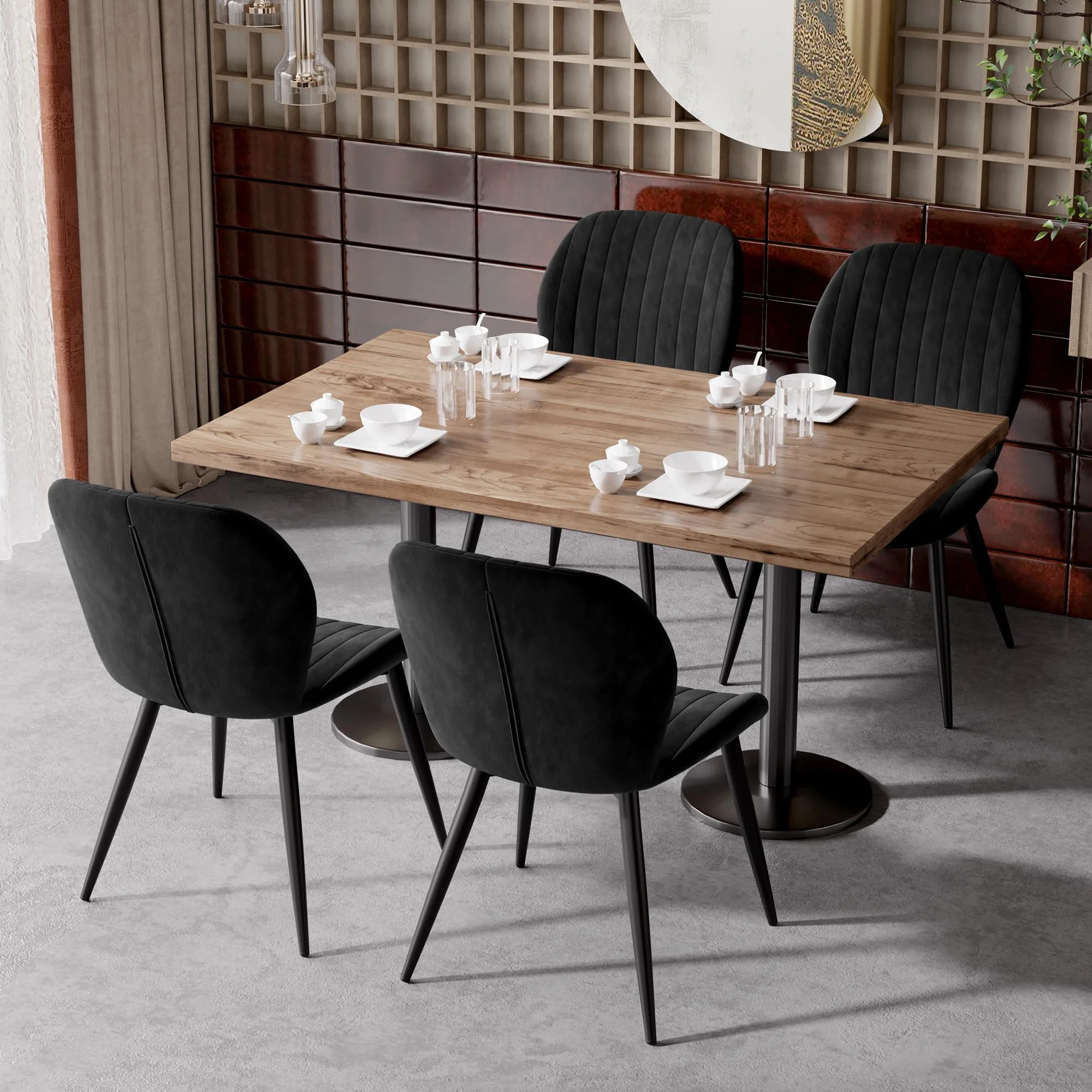 Hawthyhome Esszimmerstühle FU01051, Küchenstuhl, Stuhl Esszimmer Wohnzimmer, ergonomischer Sessel, Armlehnstuhl, Polsterstuhl, Wasserdichtes Material