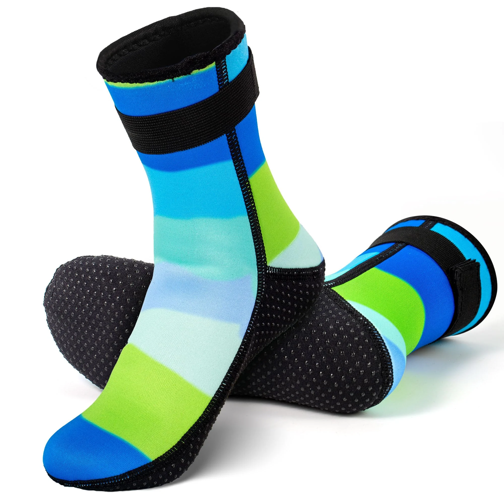 YOTAN Neoprensocken Kinder 3mm, Rutschfeste Wassersport-Socken für Schwimmen, Surfen, Strand & Tauchen, Atmungsaktiv, Langlebig, Wärmend