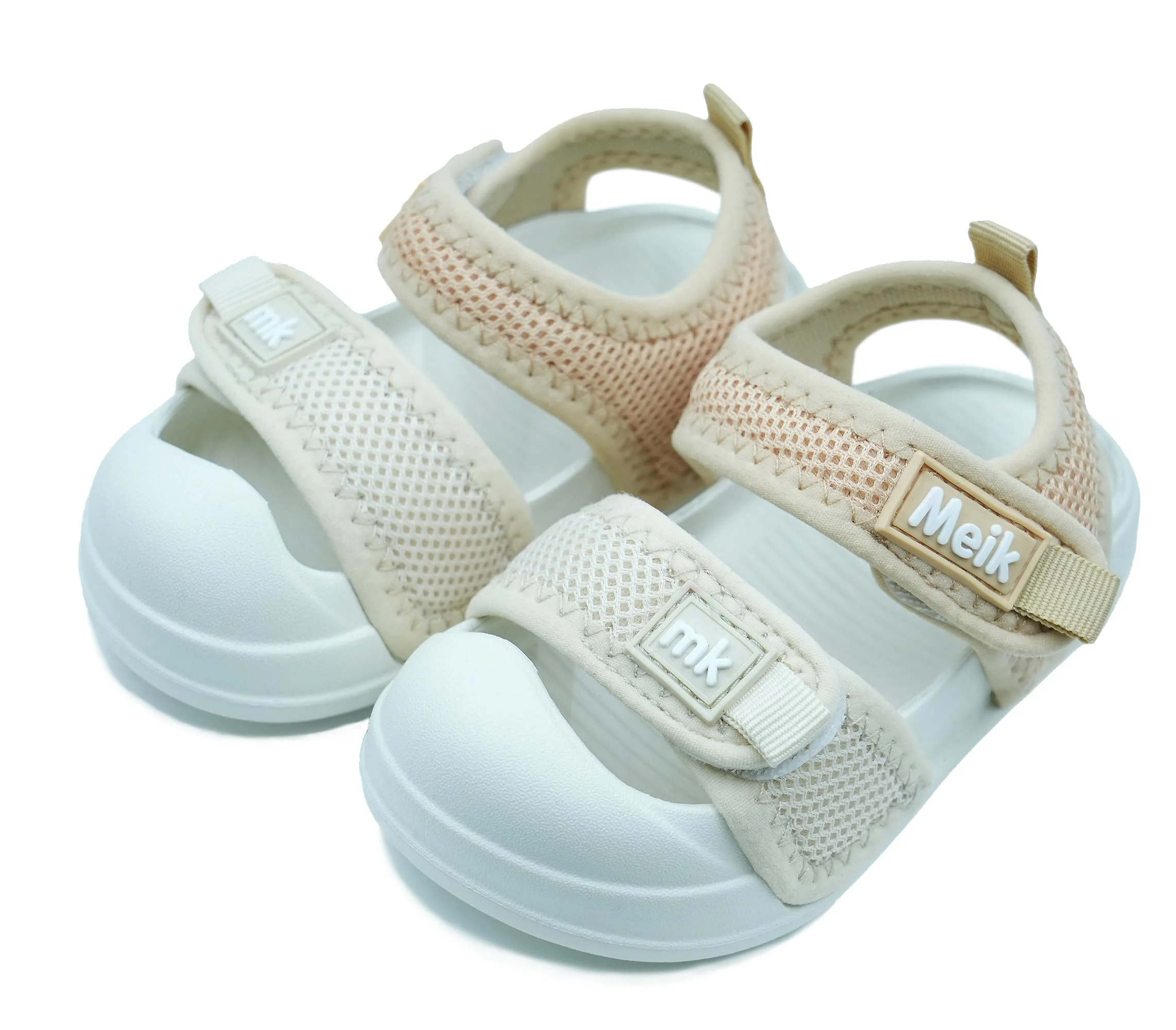 Meik Mangni Unisex Kinder Sandale Jungen Sommer Strand Sandalen Geschlossene Zehen Mädchen Lauflernsandalen Rutschfest Barfuß Sandal Gr.21-31 EU