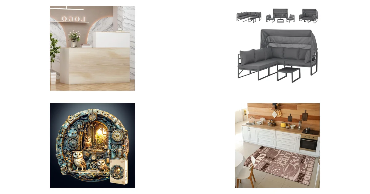 DEZAGCE Rezeptionstheke und SVITA Maui Gartenmöbel-Lounge-Set Blitz am 08.07.2026 bei