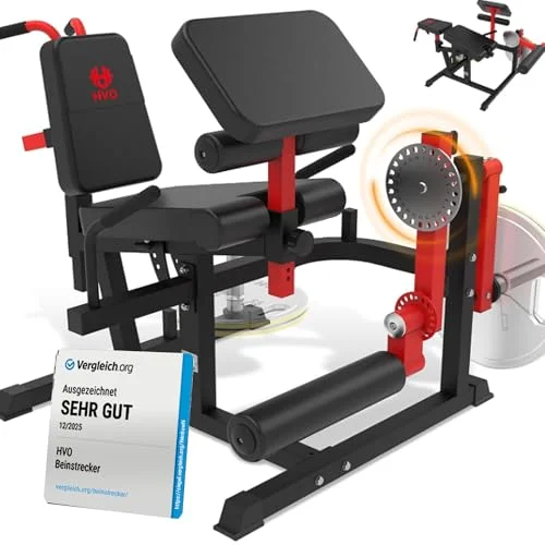 HVO Beinstrecker und Beinbeuger Gerät: Sitzende Beinstrecker Maschine Beine Curl Trainingsgerät Beinpresse Beintrainer für Zuhause Fitnessgerät Home Gym sportgeräte Leg Curl and Extension