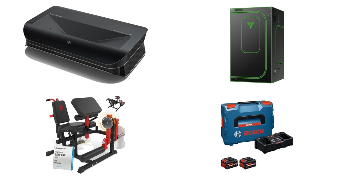 Amazon-Neuheiten 09.07.2026: AWOL VISION Beamer Set & VIVOSUN Growzelt