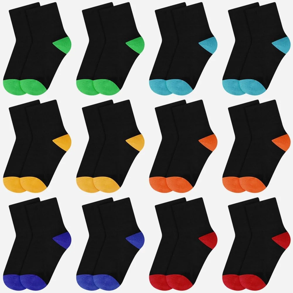 HAGOT Kinder Socken Jungen & Mädchen Baumwolle Kindersocken, Jungen Kindersocken, Teenager Stümpfe, Frühling und Sommer Socken mit niedlichen, Mustern Mehrfarbig