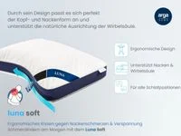 AH Luna Soft Komfortkissen mit Visco und Soft-Schaum – 70x46 cm