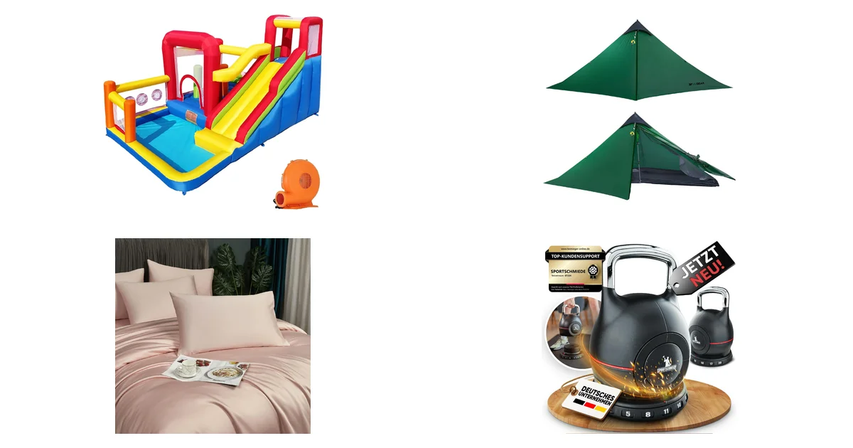 Blitzangebote bei Amazon am 10.07.2026: BallSea Hüpfburg und UL Zelt Sparen 52€