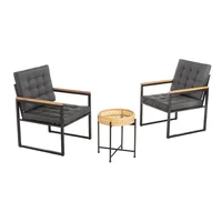 7tlg. Bistro-Set inkl. Kissen