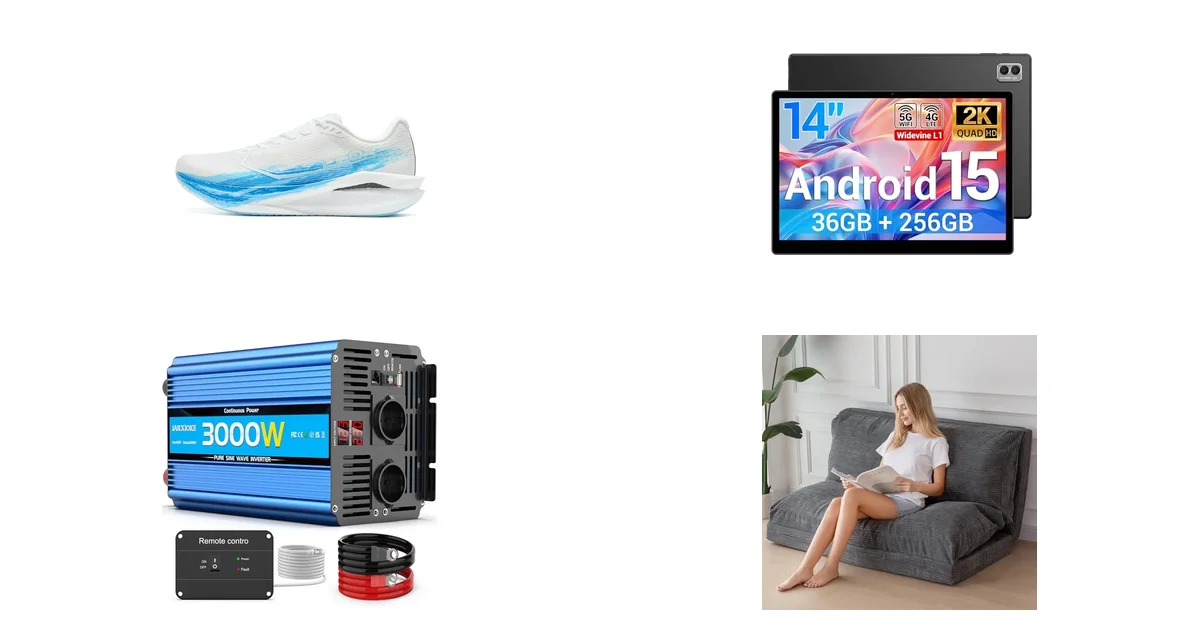 Heißeste Deals des Tages am 11.07.2026: XTEP Laufschuhe Herren 260X & BEYNIVAN Tablet
