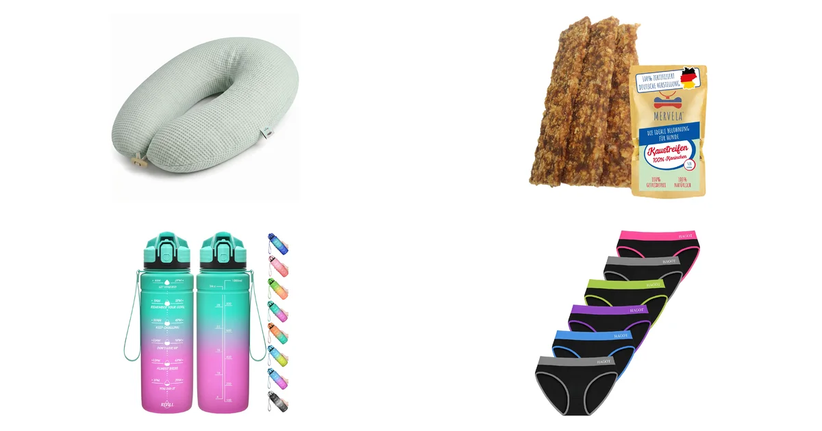 Top-Produkte bei Amazon Blitzangebot am 12.07.2026: Design Stillkissen XXL und Kaninchen