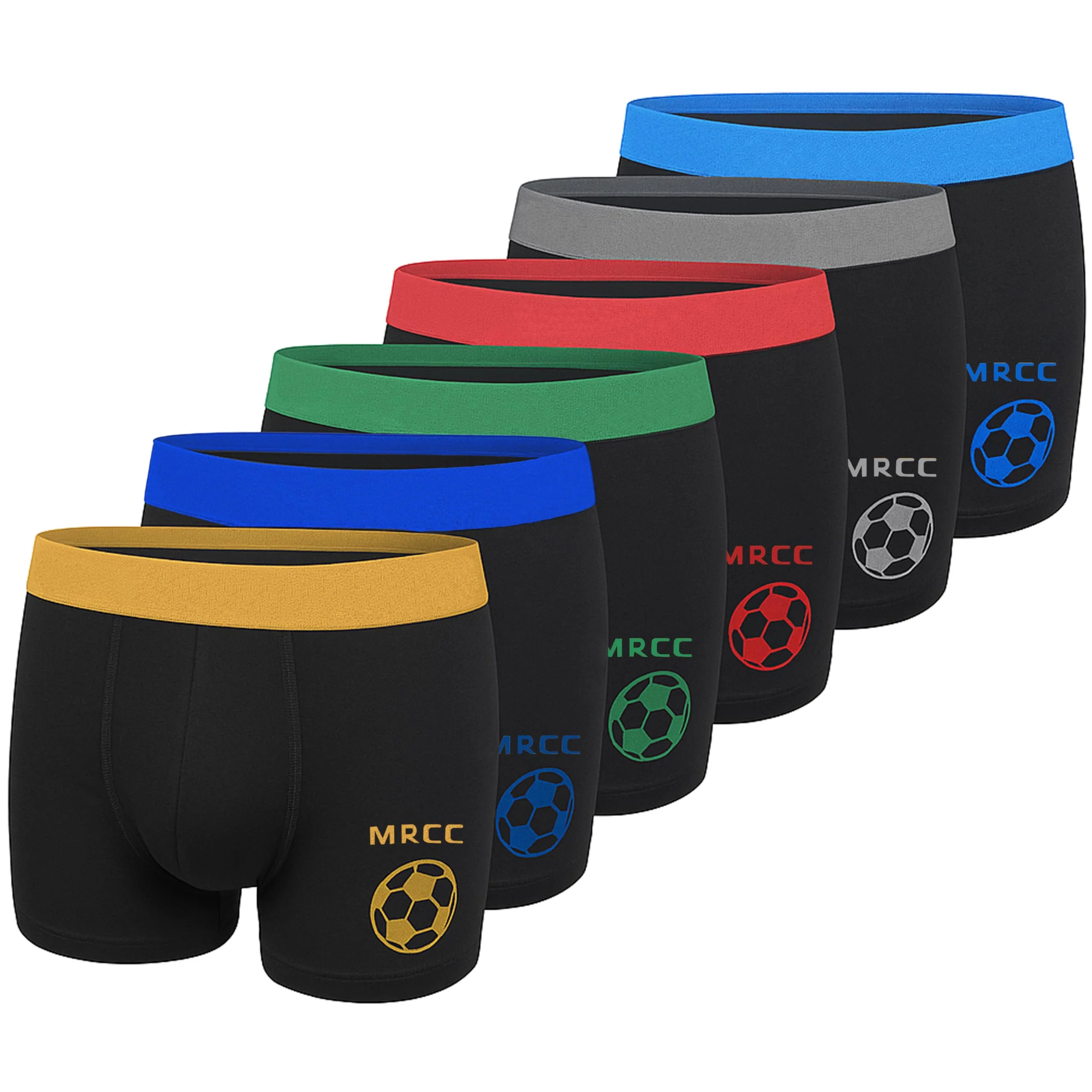 MRCC 6er Pack Jungen Boxer Shorts Briefs Boxershorts Unterwäsche Unterhosen Mikrofaser Retro Pants Schlüpfer 10010