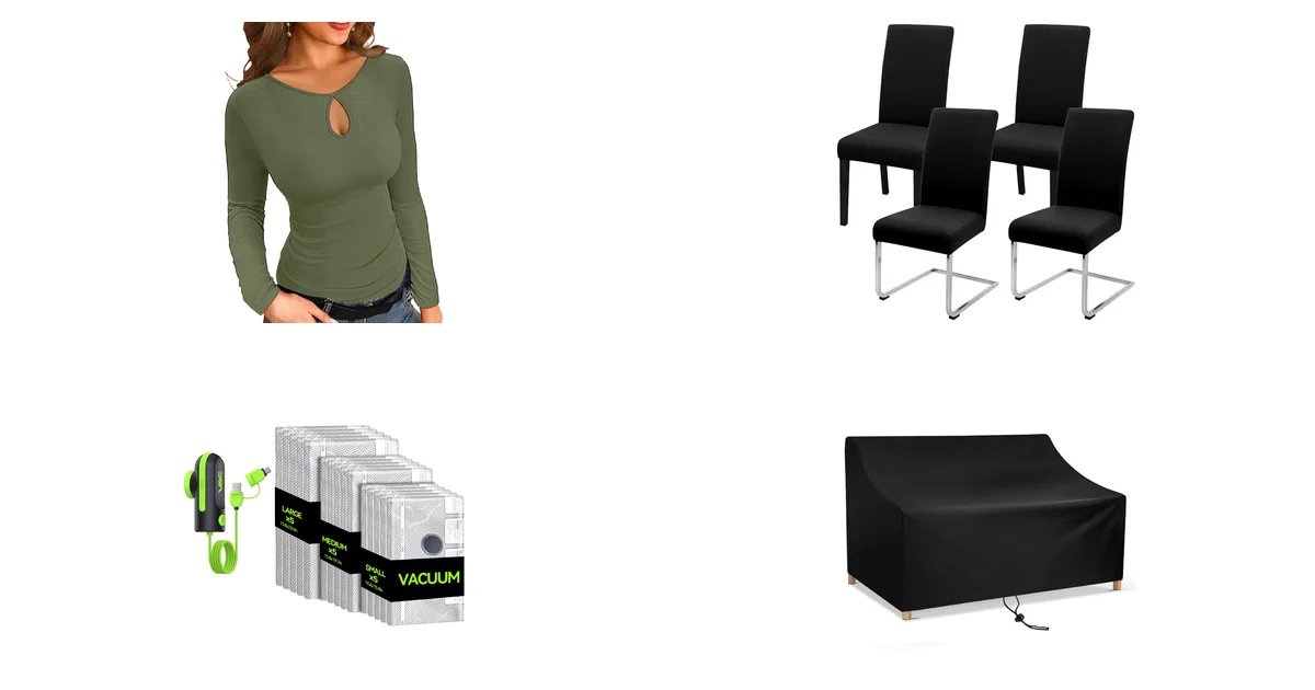 Blitzangebote am 13.07.2026: Basicspace Damenbluse und Stuhlbezüge bei Amazon sparen 31€