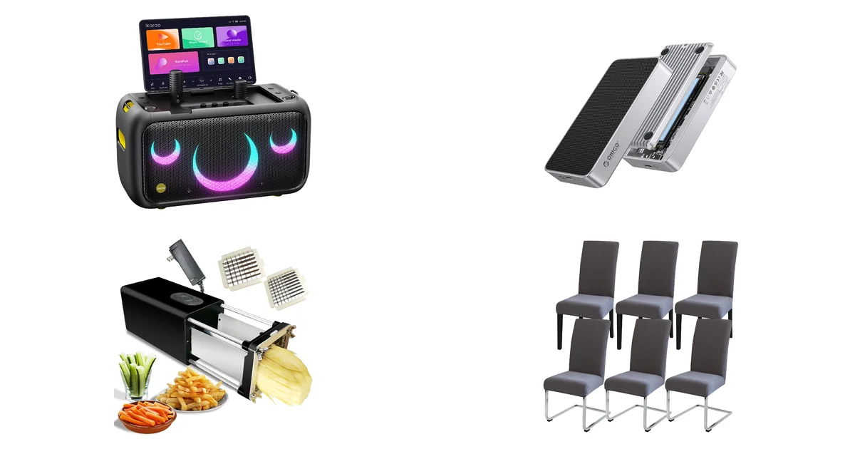 Amazon Blitzangebote am 13.07.2026: Ikarao Break X1 Karaoke Maschine und ORICO NVMe