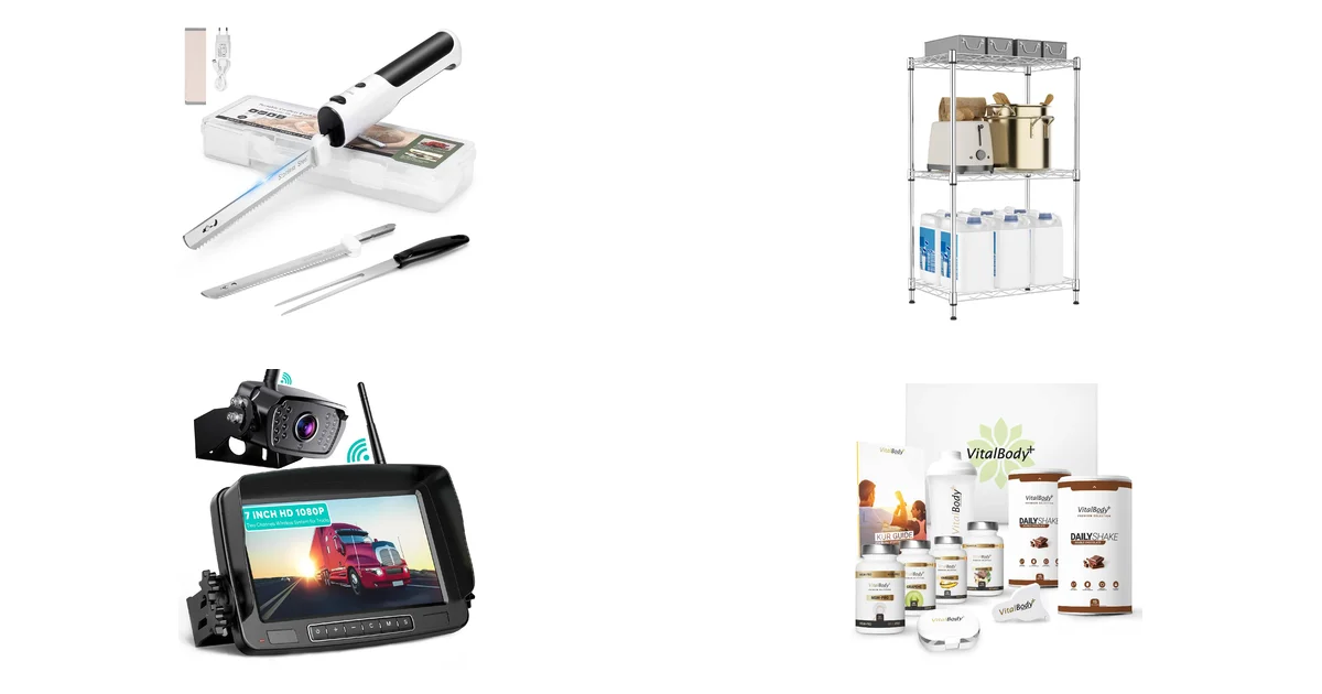 Top-Produkte bei Amazon am 13.07.2026: PAHTTO Elektromesser und M MZG Regal mit 30€