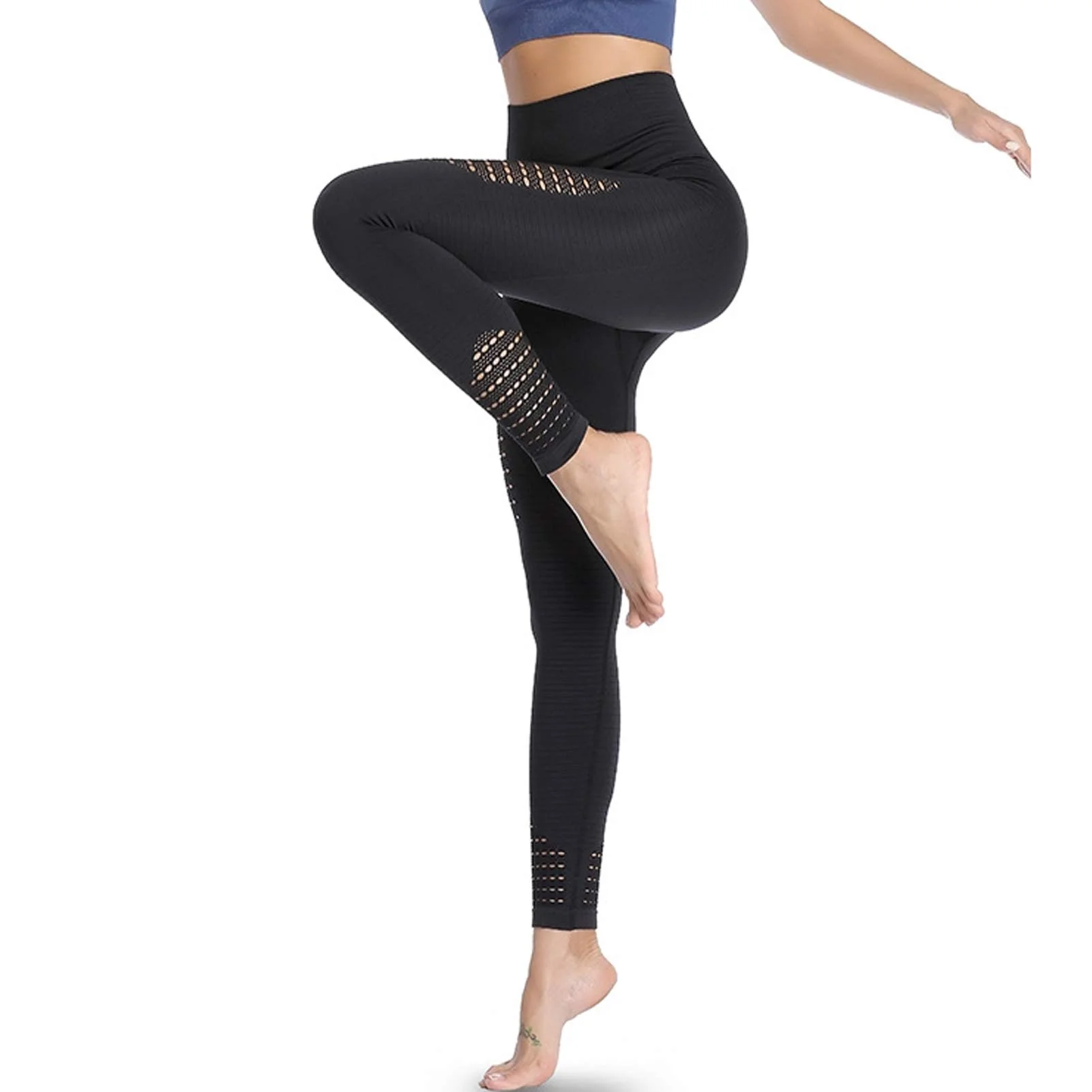 Eono Sportleggins Damen Lang High Waist Push Up Leggings