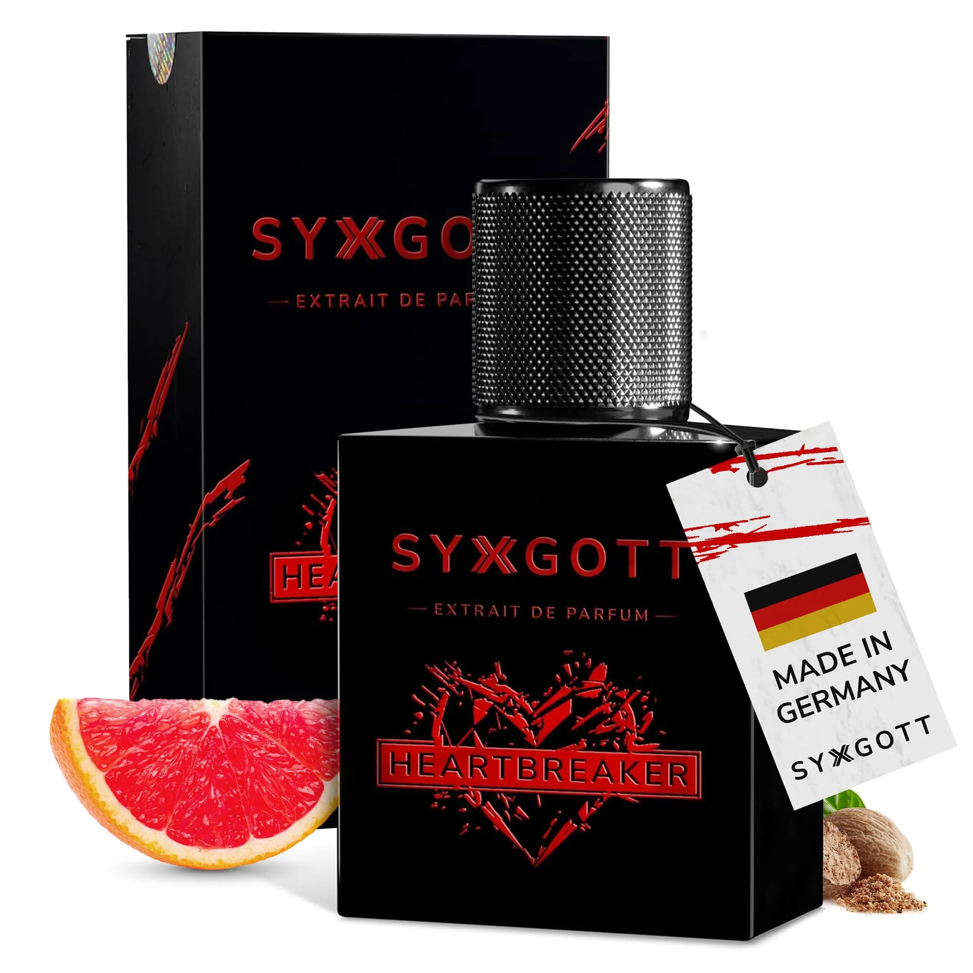 SYXGOTT HEARTBREAKER Männerparfum mit Pheromon Öl | Extrait de Parfum für Herren | Parfumprobe inklusive | intensiv, würzig und erfrischend | perfekter Frühling & Sommerduft