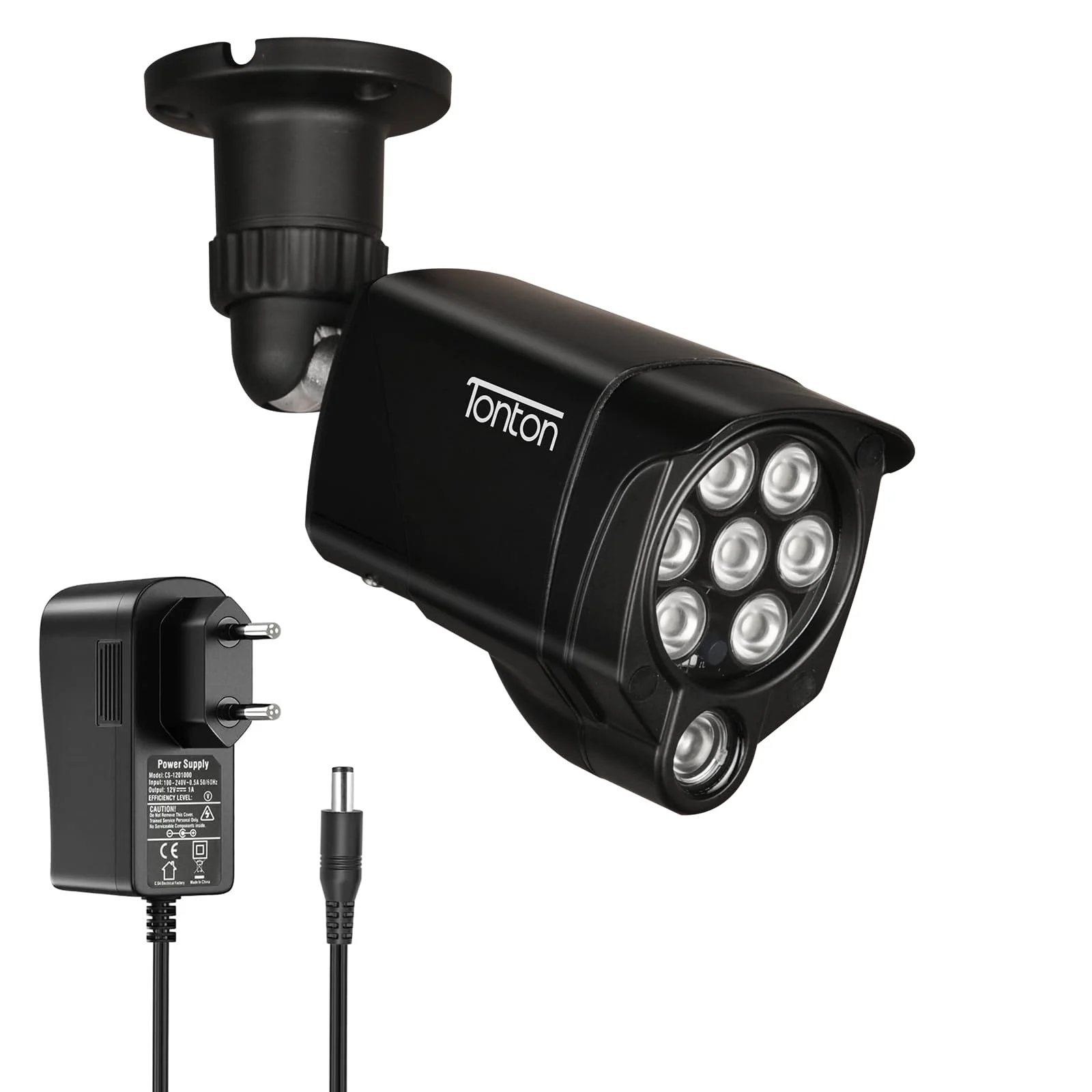 Tonton IR Scheinwerfer 30M, 8 LED Infrarot Strahler, Beleuchtungslampe für Überwachungskamera/Quest3/Quest2/Quest/VR2 Playstation(PSVR2)/ PS5 VR2, Wasserdicht, 3M Netzteil für Innen-und Außenbereich