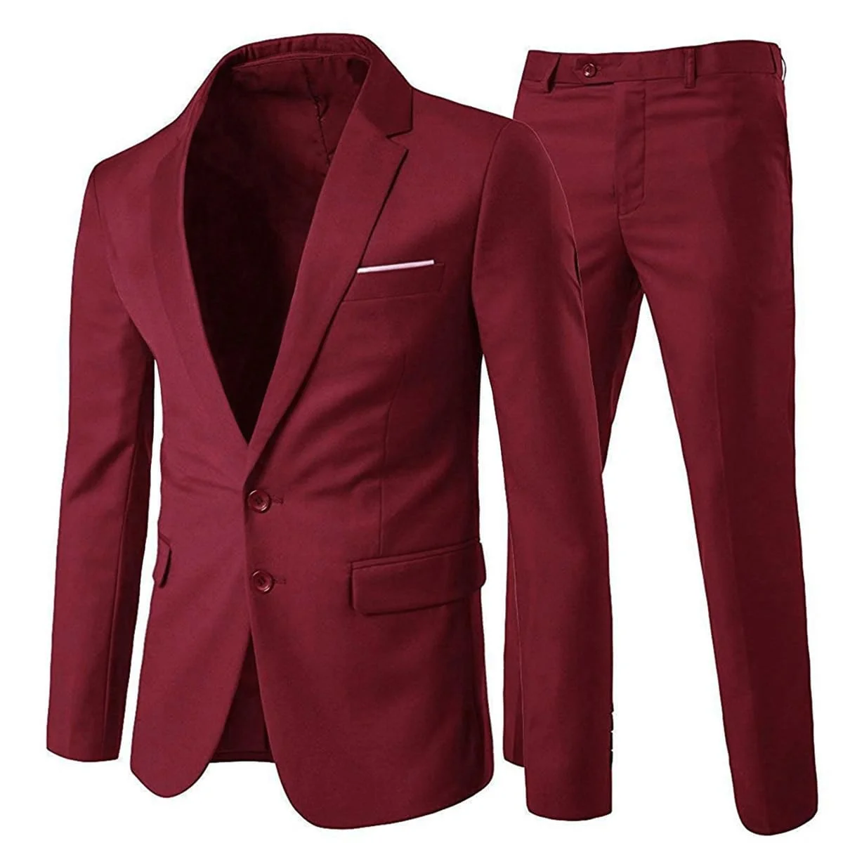 Allthemen Anzug Herren Anzug 2 Teilig Slim Fit Herrenanzug Hochzeit Anzüge Herren Modern Sakko für Business