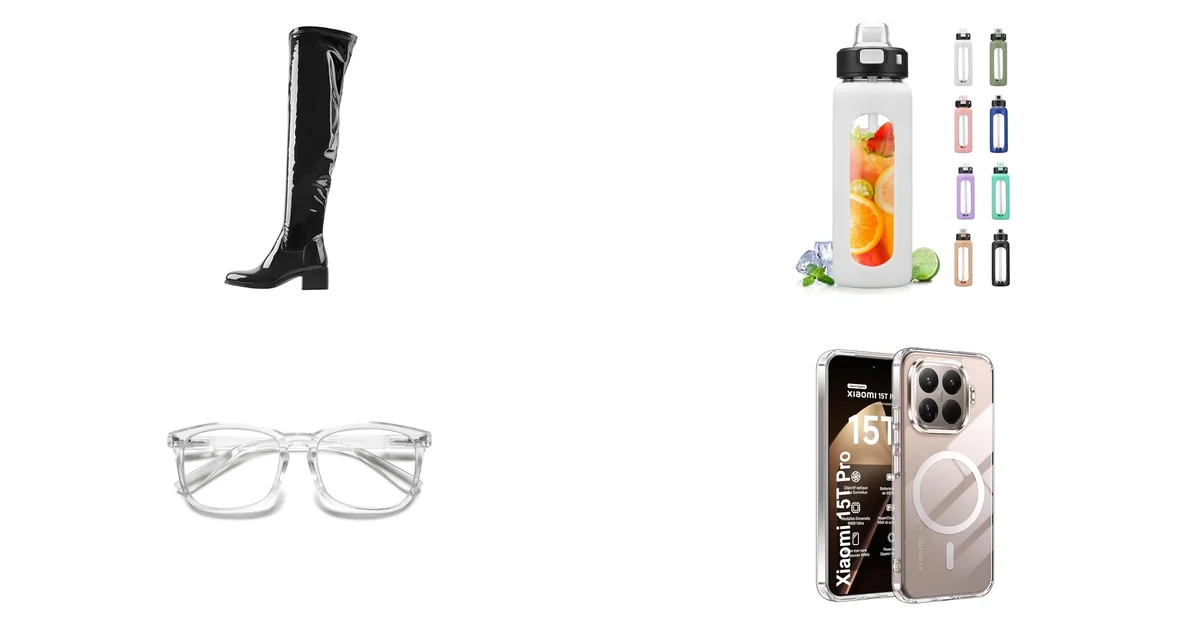 Amazon Blitzangebote am 15.07.2026: MissHeel Stiefel Overknee und BLUEGO Trinkflasche