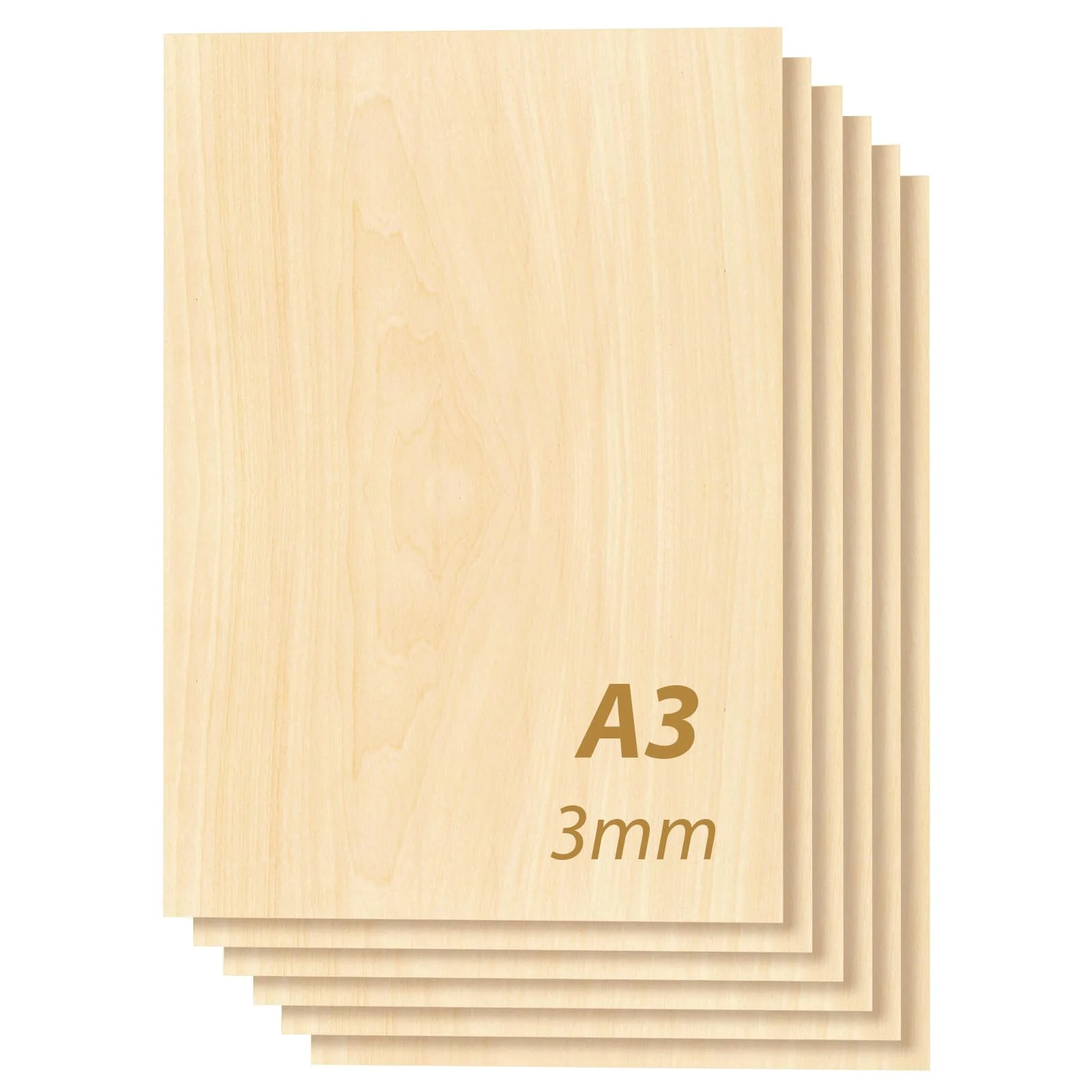 Tocome 20 Stück A3 Linde Sperrholz 420x297x3mm Laserfähig Linden Sperrholz Platten Laser Holz 3mm Plywood Lindensperrholz