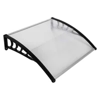 Kunststoff-Vordach, ca. 120 x 80 x 23,5 cm - Transparent