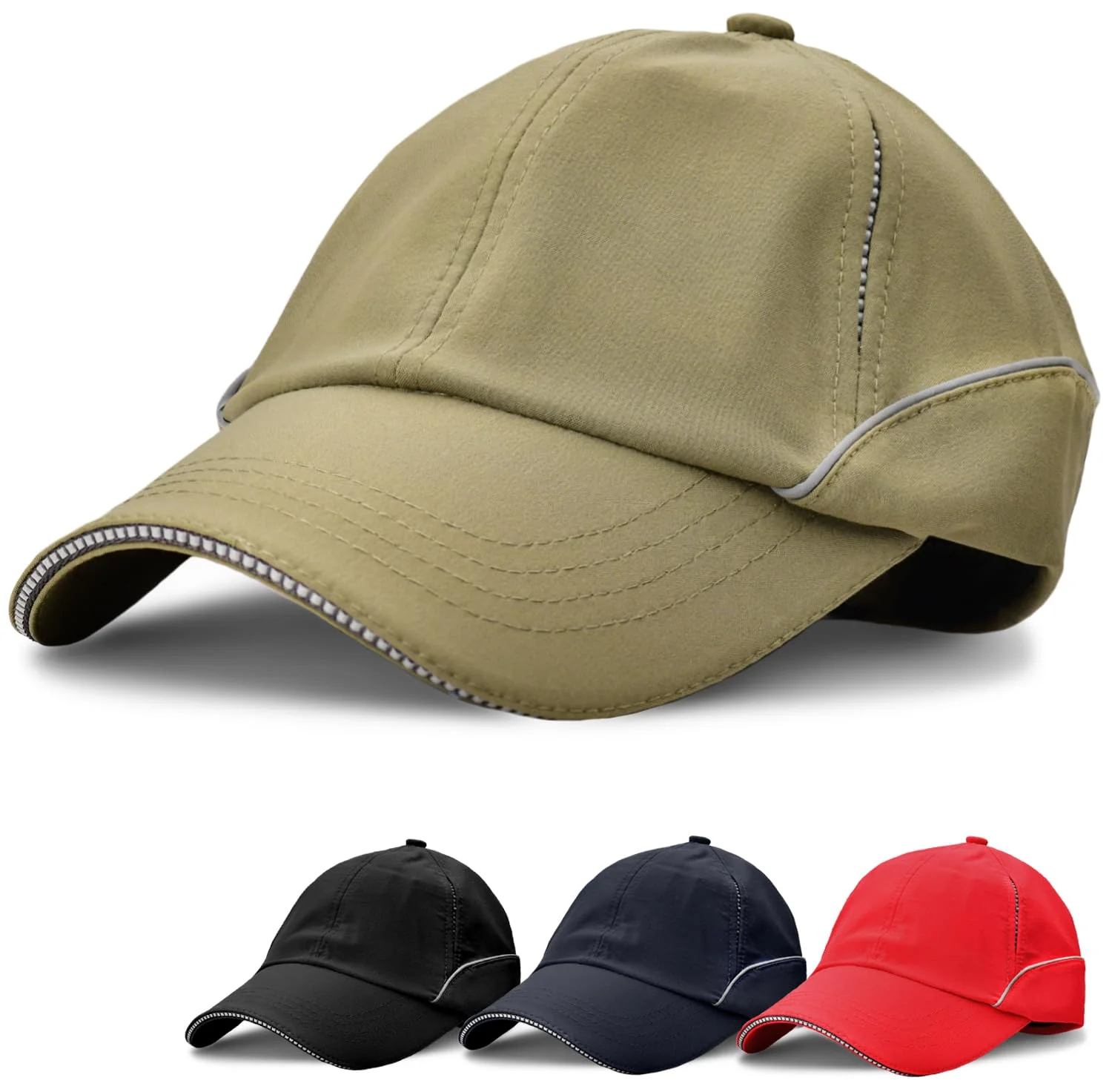CAPCOOL Baseball Cap [100% UV-Schutz] Verstellbar für Herren und Damen - Atmungsaktiv, Einfarbig, Unisex - Verschiedene Größen/Farben für Sommer/Winter
