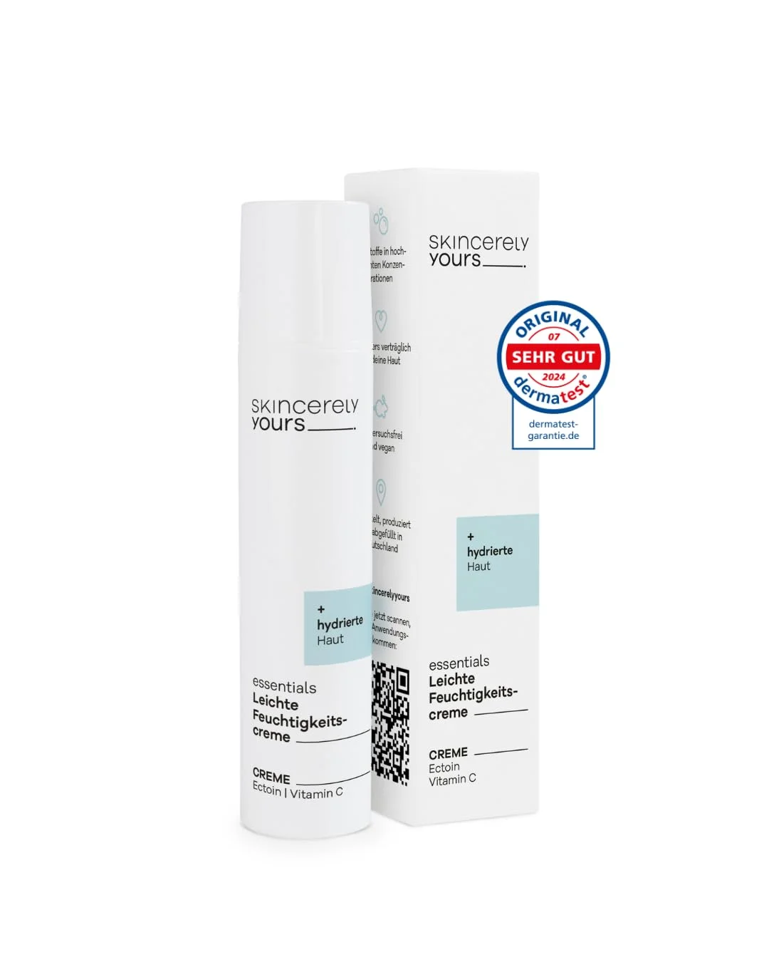 Skincerely Yours Leichte Feuchtigkeitscreme 15 ml I Mit Ectoin & Aquaxyl™ | Federleichte Pflege für samtig weiche Haut: spendet Feuchtigkeit, beruhigt & reduziert Rötungen. Für alle Hauttypen geeignet.