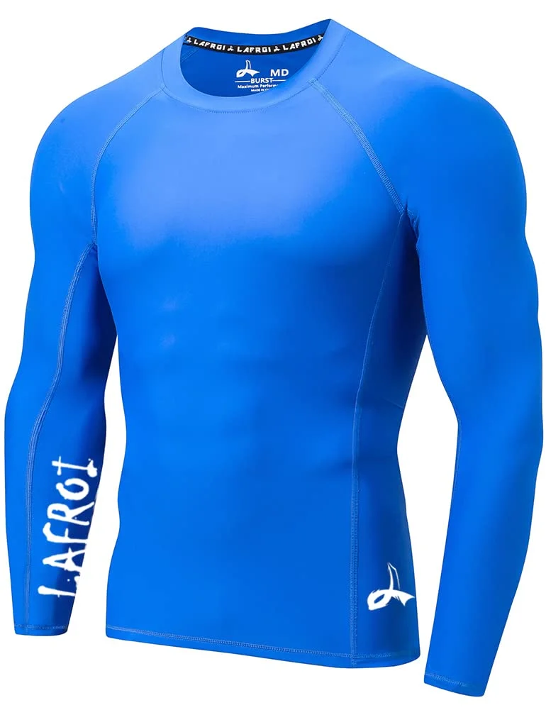 LAFROI Herren Langarm UPF 50+ Kompressionsshirt Rash Guard-CLYYB