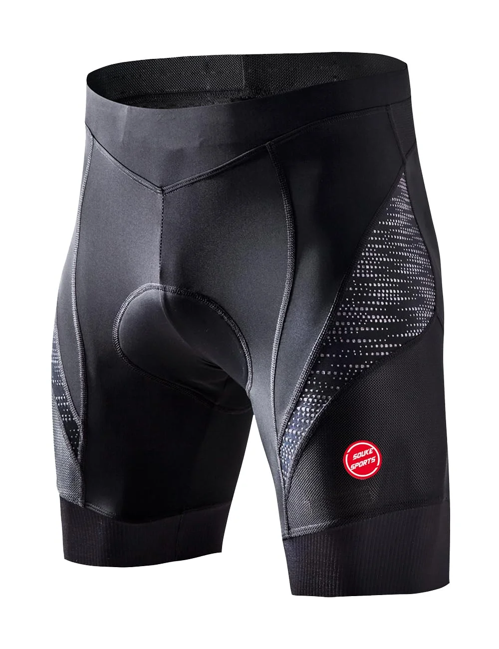 Souke Sports Herren 4D Gepolsterte Radlerhose Atmungsaktiv Schnelltrocknend Fahrradhose