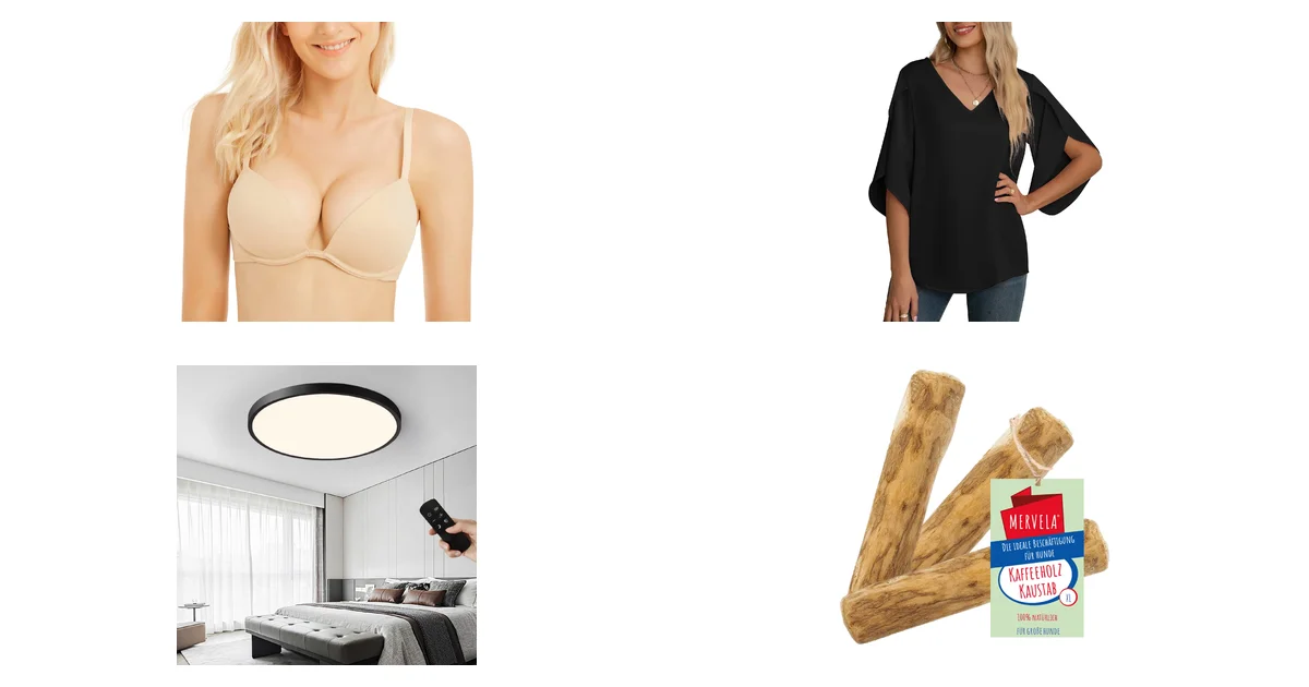 Amazon Blitzangebote am 18.07.2026: Wingslove Push Up BH und Yommay Bluse reduziert