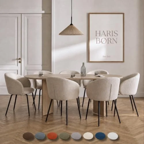 Haris Børn® Design Esszimmerstühle - Premium Qualität - Küchenstühle & Esszimmerstühle mit armlehne - stühle esszimmer - 30-Tage Zufriedenheitsversprechen