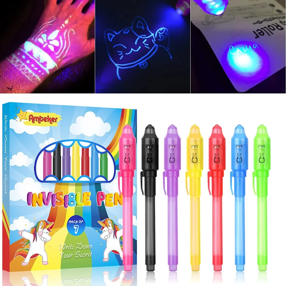 Amteker Mitgebsel Kindergeburtstag Zauberstifte, UV Stift Geschenke zur Einschulung Schultüte Füllung, Kleine Geschenke für Kinder, Give Aways Kindergeburtstag Gastgeschenke,Kindergeburtstag Mitgebsel
