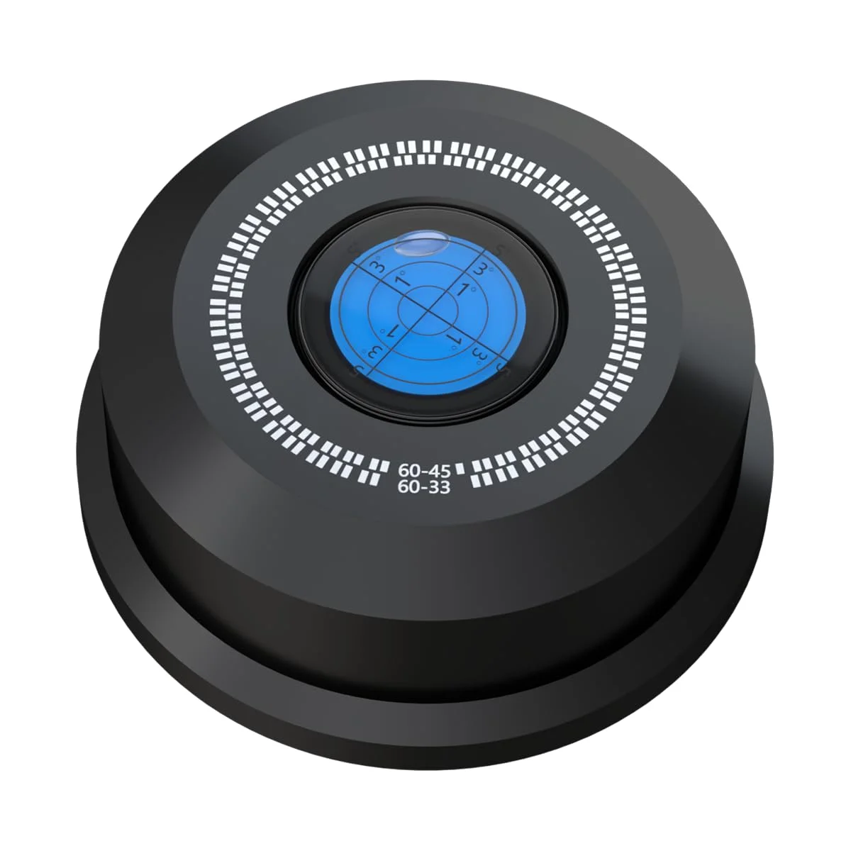 Monosaudio HiFi Schallplattengewicht 320g Plattenpuck, Schwarz | Mit Wasserwaage, 60Hz, Vinyl-Disc-Stabilisator, Für Plattenspieler