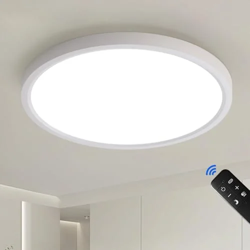 JDONG Deckenleuchte LED 24W Badezimmer Deckenlampe 4000K Neutralweiß Moderne Rund Badlampe Decke