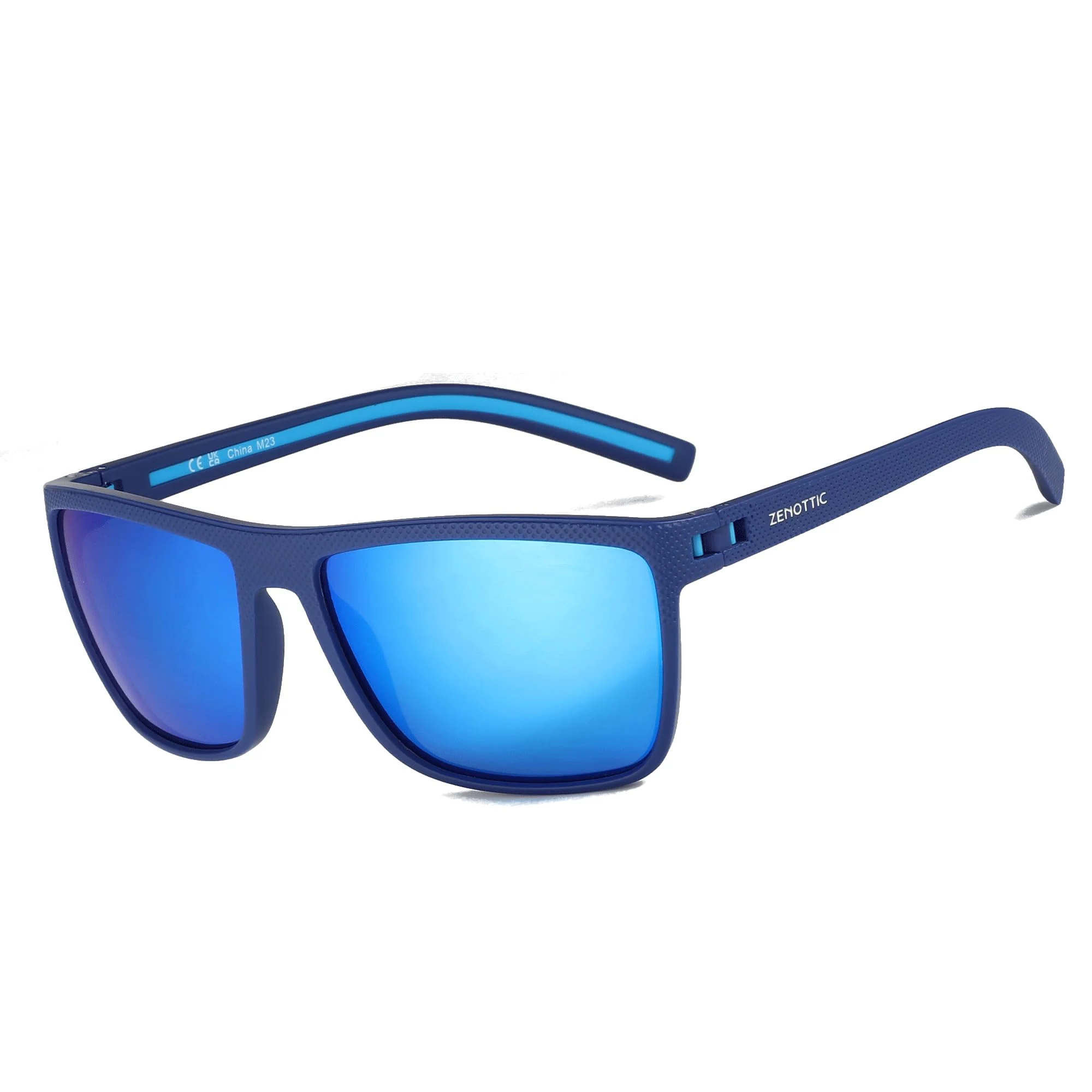 ZENOTTIC Sonnenbrille Herren Polarisiert Leichte TR90 Rahmen UV400 Schutz Quadrat Sonnenbrille