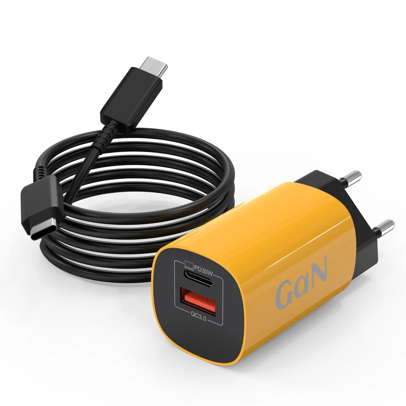 USB C Ladegerät 30W für Galaxy S25 S24 S23 S22 S21 Ultra, Typ C Schnellladegerät mit Schnellladekabel 1.5M, Netzteil Ladegerät Adapter Fast Charger für iPhone 17/16/Pro Max/Xiaomi Handy ladegeräte