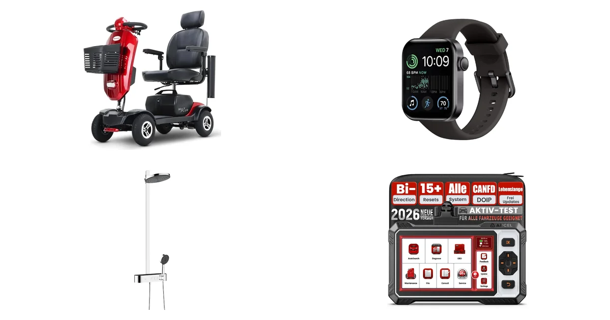 Amazon Neuheiten 21.07.2026: Elektromobil Seniorenmobil & Smartwatch Angebote