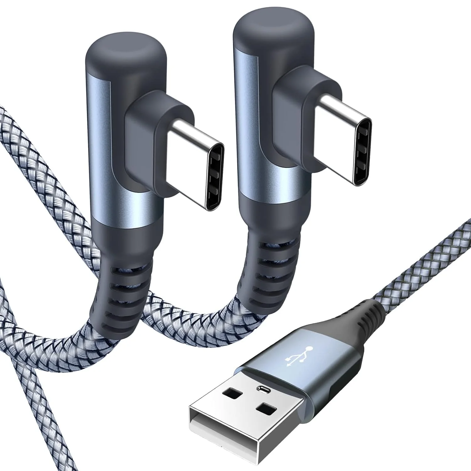 USB C Kabel 3.1A Schnellladung [2Stück 3m], Ladekabel USB C Winkel Type C Kabel Nylon für i Phone 17 16 15 Pro Max,Samsung S26 S25 S24 S23 S22 S21 S20 S10 S9 S8,Note20,M31 M30s M20,A72 A71 A52 A51