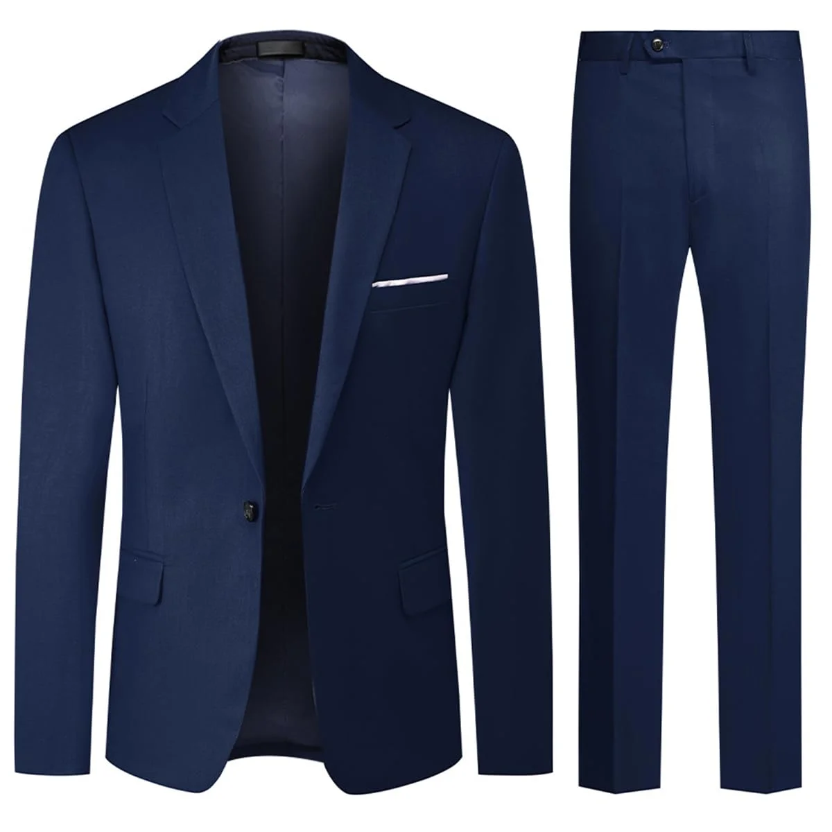 Allthemen Anzug Herren 2 Teilig Slim Fit Hochzeitanzug EIN Knopf Smoking Anzüge Sakko Hose