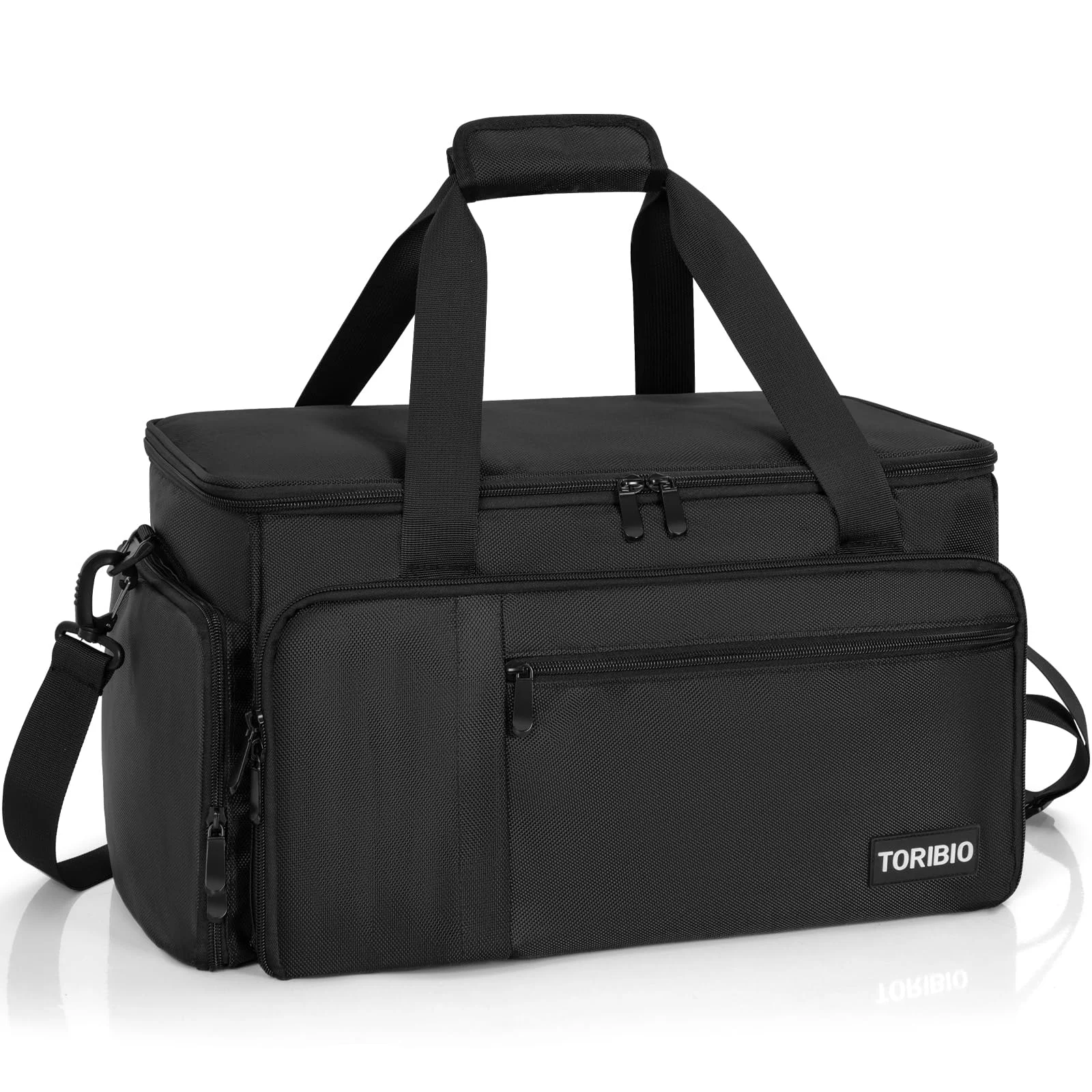Professionelle Friseurtasche, Tragbare Friseur-Aufbewahrungstasche Mit Mehreren Taschen, Friseur Tasche Mit Verstellbaren Unterteilungen für Friseur Zubehör, Geeignet für Friseur, Visagist, Stylist