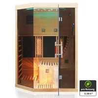 Infrarotsauna OTTAWA 140x120 cm, 6 Vollspektrumstrahler, 1-2 Personen