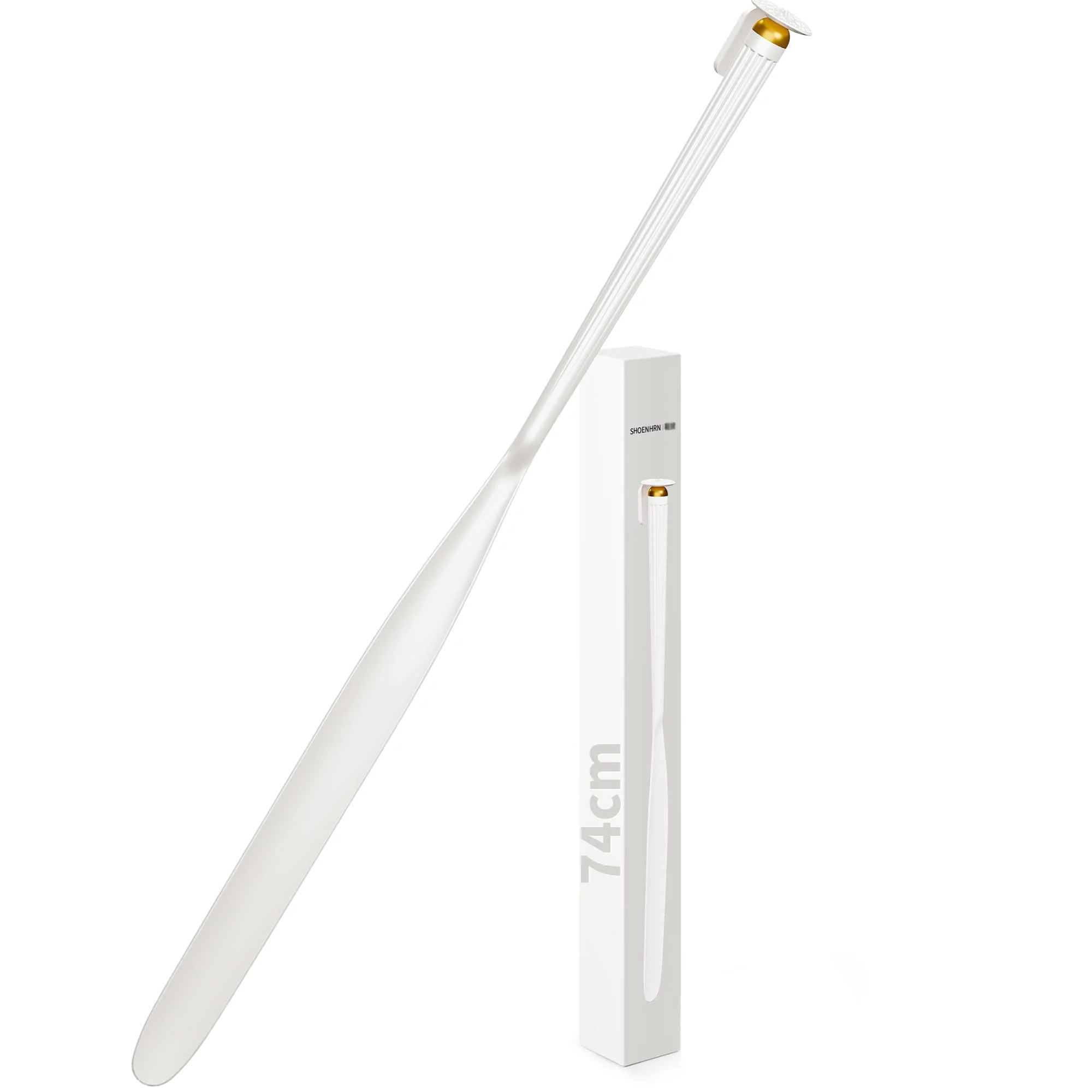 Schuhlöffel Lang 74cm Nylon, Magnetischer Schuhanzieher mit Abnehmbarer, Ergonomisch für Senioren, Schwangere, Ohne Bücken, Alternative zu Kunststoff, Langer Schuhlöffel Shoe Horn mit Geschenkbox