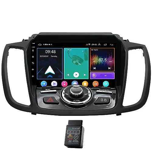 Für Ford Kuga Escape 2013-2019 8 Core 9" 32GB Android 12 Autoradio DAB+ CarPlay Navi GPS HD Touchscreen Bluetooth WiFi FM RDS Lenkradkontrolle DSP USB
