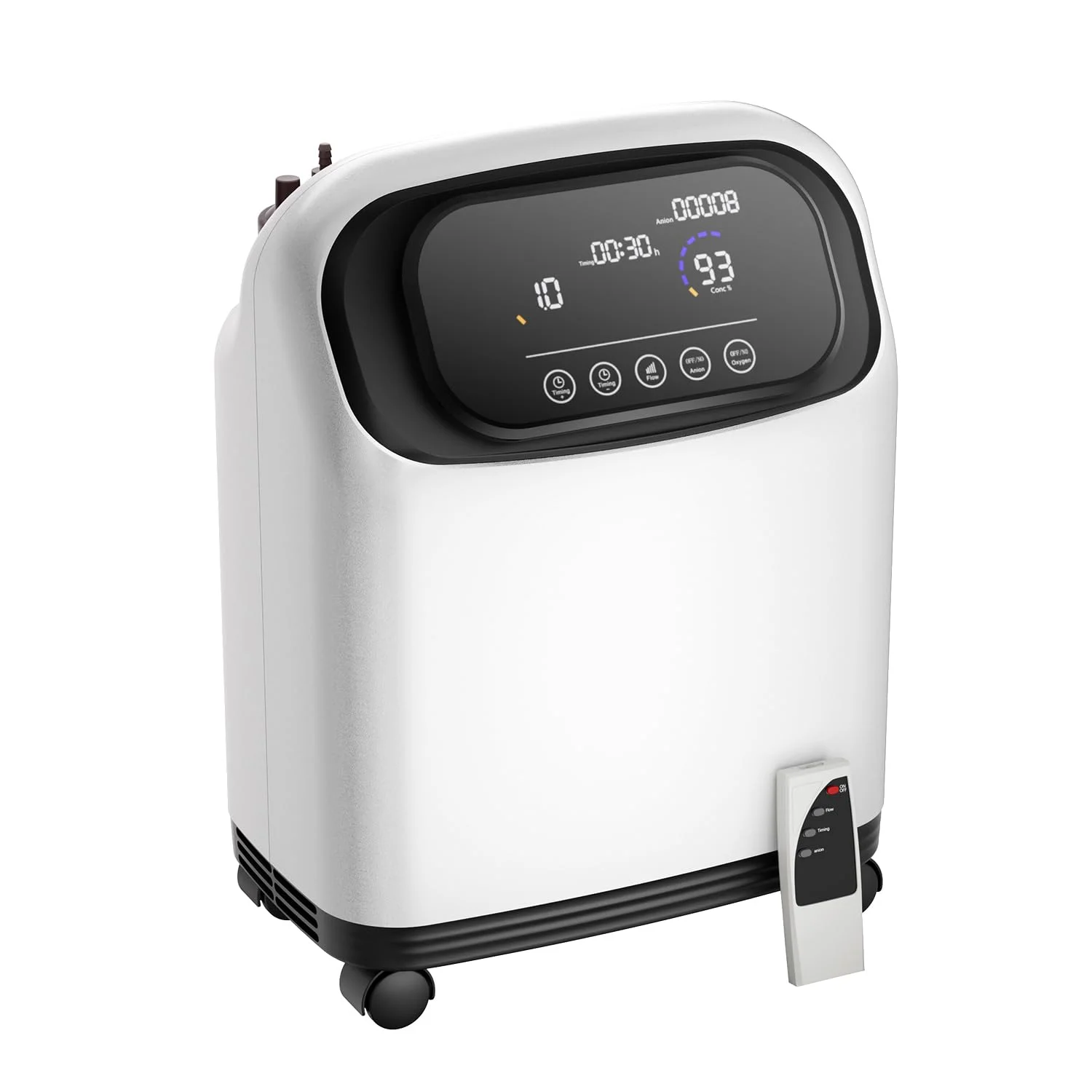 ALLNIS Sauerstoffkonzentrator 1-8 Liter、kontinuierliche Versorgung mit 90% ± 3% Sauerstoff 24 Stunden am Tag, geeignet für zu Hause, im Büro und auf Reisen