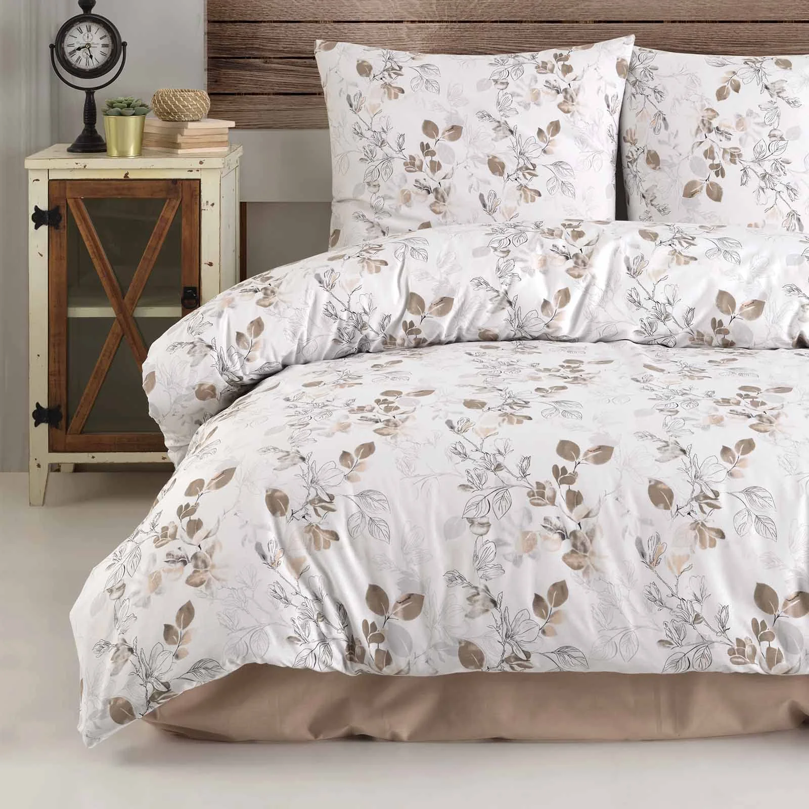Buymax Bettwäsche 135x200 cm 4-teilig – Bettwäsche Set Renforcé 100% Baumwolle, 2 x Bettbezug 135x200 cm und 2 x Kissenbezüge 80x80 cm, Oeko-TEX, Reißverschluss, weich und atmungsaktiv