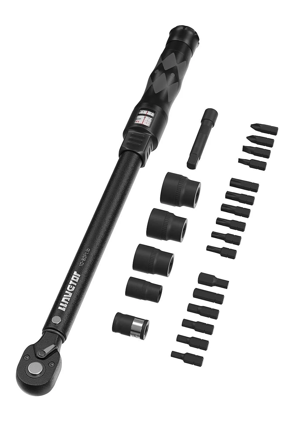 LLAVETOR 23TLG Drehmomentschlüssel Motorrad, 3/8 Zoll Torque Wrench Set, 20-110Nm Drehmomentschlüssel,± 3% Fehlergenauigkeit, 72-Zahn-Drehmomentschlüssel