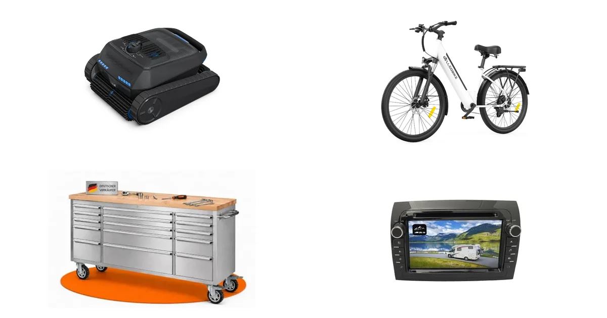 Heißeste Deals des Tages am 25.07.2026: BOTLIFE Poolroboter & CHEEVALRY AM27 E-Bike
