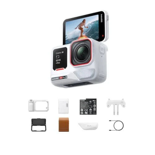 Insta360 Ace Pro 2 Ultimatives Videography-Bundle – wasserdichte 8K Action-Cam, mit Leica entwickelt, Xplorer Pro-Grip-Kit Straßenfotografie, Film-, Makro-, UWW-Objektiv, Black Mist & Star Filter